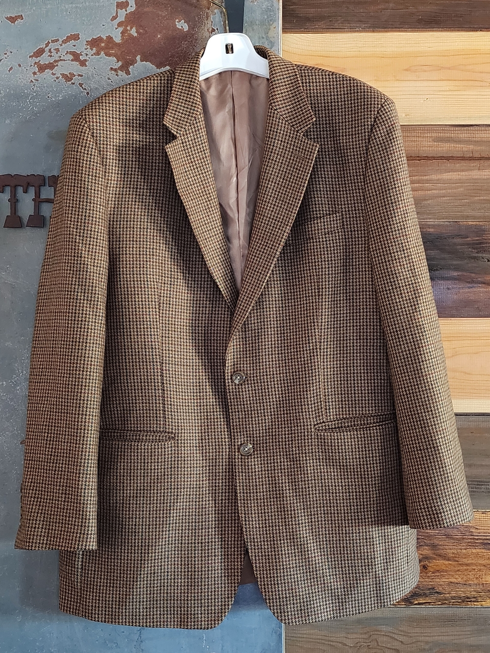 Ralph Lauren Brown Houndstooth Sport Coat